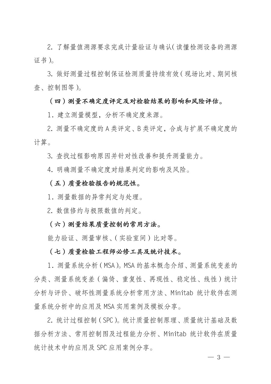 中國(guó)質(zhì)量檢驗(yàn)協(xié)會(huì)關(guān)于開(kāi)展質(zhì)量檢驗(yàn)專業(yè)技術(shù)人員崗位能力提升培訓(xùn)的通知(中檢辦發(fā)〔2022〕151號(hào))